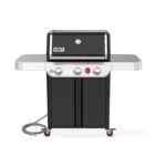 Parrilla de Gas Natural Weber Genesis E-325 3 Quemadores Negro Rejillas de Hierro Fundido
