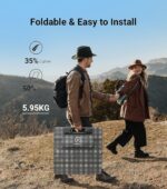 Panel Solar Portátil Dabbsson DBS210S 210 Vatios Plegable Silicio Monocristalino Impermeable IP67