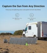 Panel Solar Portátil Dabbsson DBS210S 210 Vatios Plegable Silicio Monocristalino Impermeable IP67