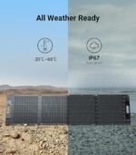 Panel Solar Portátil Dabbsson DBS210S 210 Vatios Plegable Silicio Monocristalino Impermeable IP67