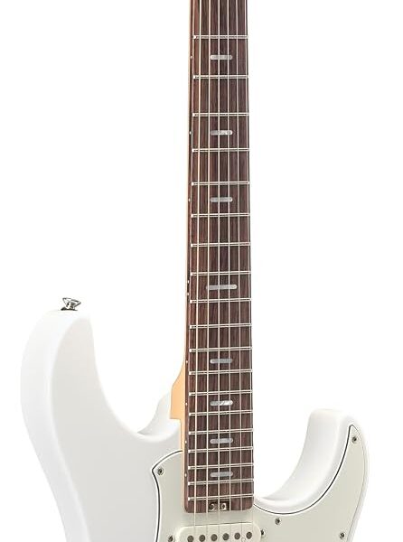 Yamaha Pacifica Standard Plus - Guitarra eléctrica con funda, color blanco mate