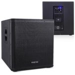 Pyle Altavoz Subwoofer de Caja de 3000 Vatios - Woofer Activo Potenciado de 18 pulgadas, Graves Potentes, con Procesador