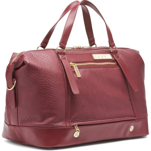Bolsa de Viaje DKNY Softside Weekender Duffle Bag DO920ES0-WNE-18 Vino Poliuretano 18 pulgadas