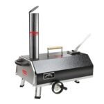 Horno de pizza para exteriores, horno de pizza giratorio semiautomático de 12 pulgadas, horno de pizza portátil de acero