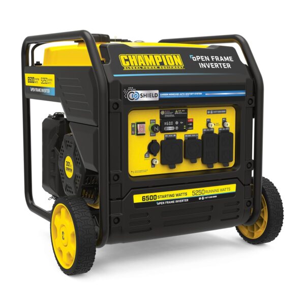 Generador Inversor Champion Power Equipment Modelo 201066 6500 Vatios Amarillo