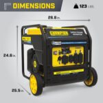 Generador Inversor Champion Power Equipment Modelo 201066 6500 Vatios Amarillo