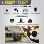Generador Inversor Champion Power Equipment Modelo 201066 6500 Vatios Amarillo