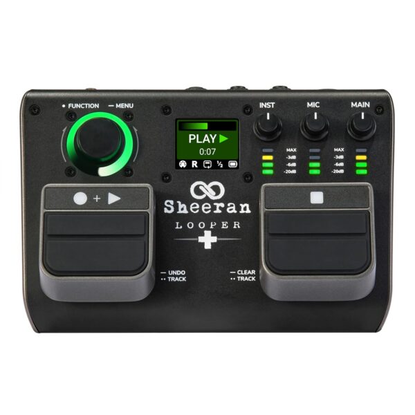 SHEERAN LOOPER + Pedal de doble pista para guitarra, bajo, teclado, voces y más, con almacenamiento de 128 bucles, 4 mod