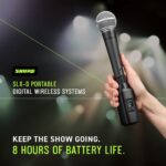 Transmisor Inalámbrico Shure SLXD3-H55 Digital Enchufable para Micrófono XLR Audio 24 Bits Banda H55