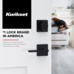 Kwikset Casey - Manija de puerta de paso interior, paquete de 10 manijas para puertas de armario y pasillo, manija rever