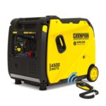 Generador Inversor Champion Power Equipment 201324 4500 vatios Arranque Remoto Inalámbrico CO Shield Amarillo