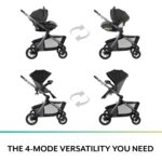 Evenflo Pivot Troop - Sistema modular de viaje para niños y mascotas (gris piedra)