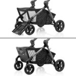 Evenflo Pivot Troop - Sistema modular de viaje para niños y mascotas (gris piedra)