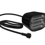 Luz LED Subacuática Aquascape 84077 Gran Angular 8 Vatios Blanco Cálido Ajustable Negro Mate