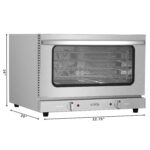 KoolMore Horno de convección comercial de mostrador de 23 pulgadas para bandejas de tamaño medio con 4 rejillas de 1600W