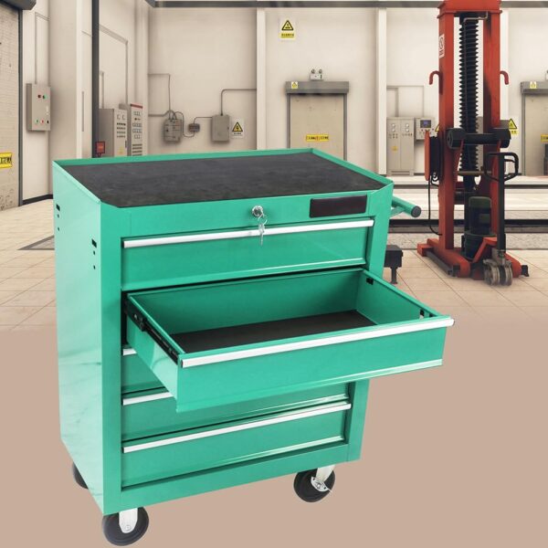 SLifet Carrito de herramientas de 7 cajones, caja de herramientas con ruedas, Caja de herramientas rodante, Carro de her