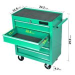 SLifet Carrito de herramientas de 7 cajones, caja de herramientas con ruedas, Caja de herramientas rodante, Carro de her