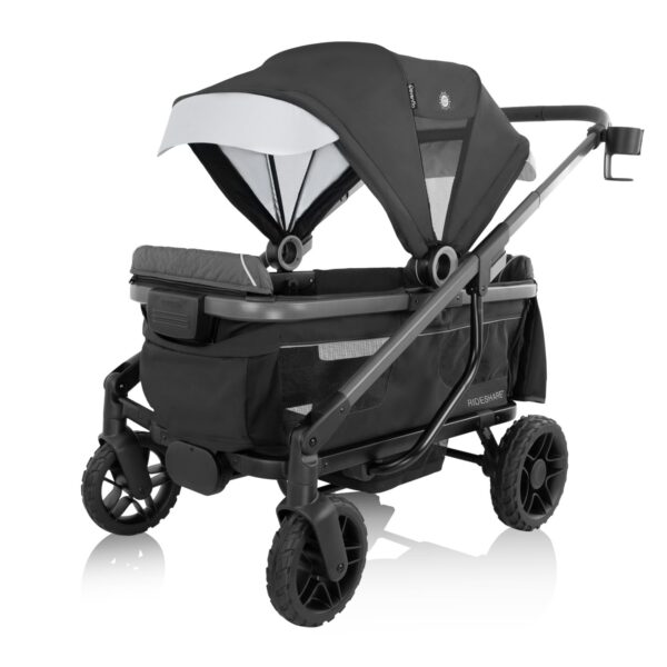 Evenflo Shyft Rideshare - Cochecito todo terreno (negro esterlina)