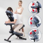Silla de Masaje Portátil Master Massage Rio 10114MC Azul Real Marco de Aluminio Plegable 24 Libras con Estuche de Transp