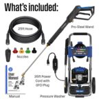 Lavadora a presión eléctrica Westinghouse WPX3000e 3000 PSI 1.76 GPM Azul