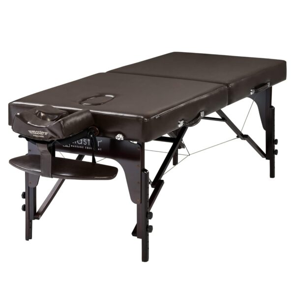 Mesa de masaje portátil Master Massage 28231MC 31 pulgadas ancho 84 pulgadas largo madera de haya color café