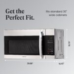 Farberware - Horno microondas de 1.7 pies cúbicos para sobre la estufa – 1000 vatios de potencia, configuraciones de coc