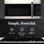 Farberware - Horno microondas de 1.7 pies cúbicos para sobre la estufa – 1000 vatios de potencia, configuraciones de coc