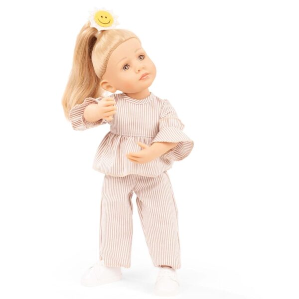 Muñeca Gotz Little Kidz Lotta Sunshine 2411036 14 pulgadas pelo rubio lavable vinilo