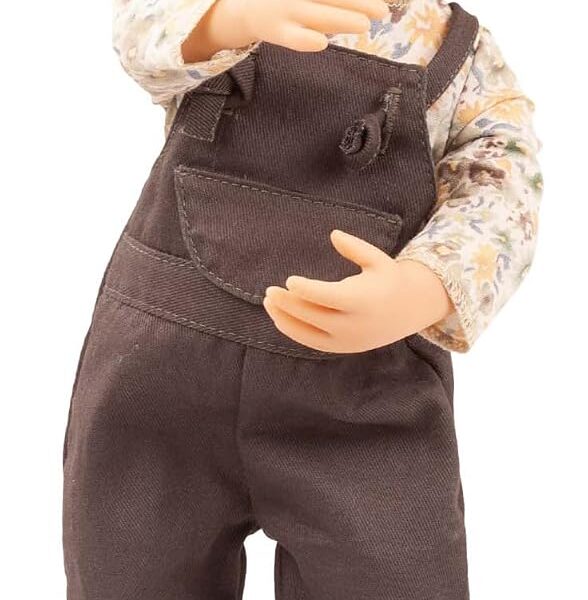 Muñeca Gotz Little Kidz Max 2411037 14 pulgadas pelo rubio corto vinilo juego 6 piezas