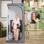 Tienda de Vapor Sauna Portátil EastVita wzdHpMmBqt-x2aIonH4WywlaO8Z7H Gris Cemento 700W Infrarrojo Lejano