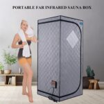 Tienda de Vapor Sauna Portátil EastVita wzdHpMmBqt-x2aIonH4WywlaO8Z7H Gris Cemento 700W Infrarrojo Lejano