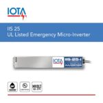 Inversor de Emergencia IOTA IIS 25 I M5 Salida 25 W Onda Sinusoidal Pura 120 277 Voltios