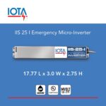 Inversor de Emergencia IOTA IIS 25 I M5 Salida 25 W Onda Sinusoidal Pura 120 277 Voltios