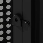 Jaula para Mascotas EastVita xwj-PTO_0Z4YC09Z-1227 47.24 Pulgadas 2 Puertas de Vidrio Templado Diseño Hexagonal Negro