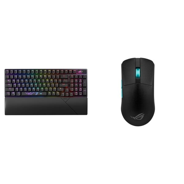 ASUS ROG Strix Scope II 96 Teclado inalámbrico para juegos y ROG Harpe Ace Aim Lab Edition Mouse inalámbrico 36000 PPP n