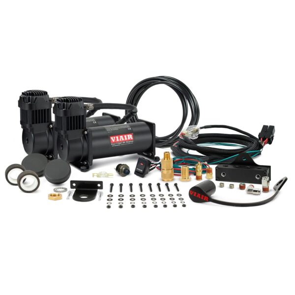 Compresor de Aire VIAIR 444DB01 Doble 200 PSI 12 Voltios Negro
