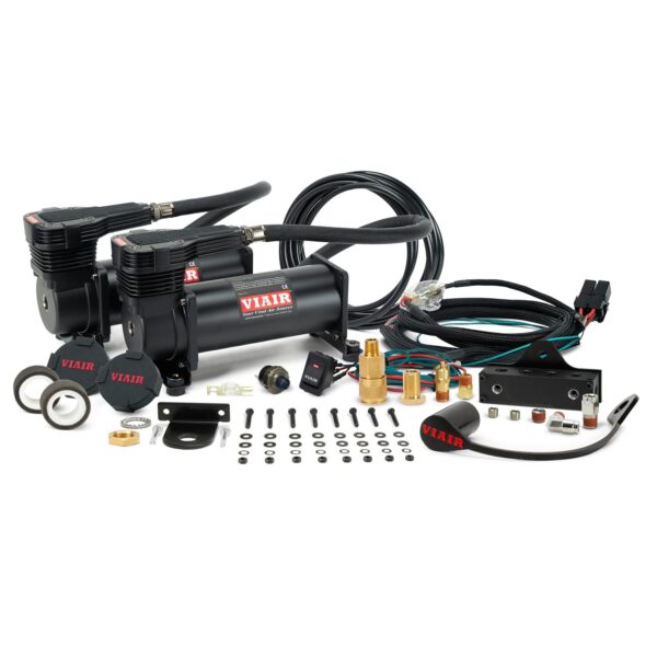 Compresor de Aire VIAIR 485DB01 Dual Stealth Black 200 PSI 12 Voltios