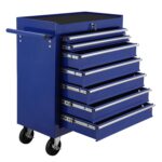 Caja de herramientas con ruedas de 7 cajones, armario de herramientas con sistema de bloqueo, caja de herramientas rodan