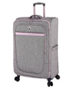 Maleta London Fog Kensington 28 Pulgadas Spinner Expandible Espiga Lavanda Negro