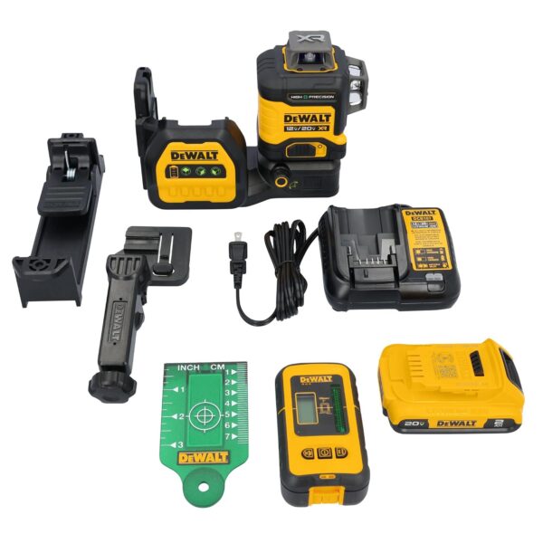 Láser de Línea DEWALT DCLE34033D1 3x360 12V/20V MAX XR Verde con Batería y Cargador Incluidos
