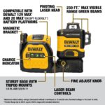 Láser de Línea DEWALT DCLE34033D1 3x360 12V/20V MAX XR Verde con Batería y Cargador Incluidos