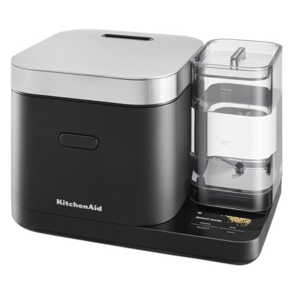 Olla para granos y arroz KitchenAid de 8 tazas con báscula integrada de detección automática + tanque de agua, KGC3155,
