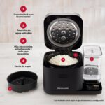 Olla para granos y arroz KitchenAid de 8 tazas con báscula integrada de detección automática + tanque de agua, KGC3155,