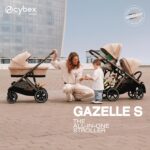 Cochecito modular Cybex Gazelle S 2 con más de 20 configuraciones reclinable ergonómico y arnés de 5 puntos