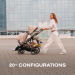 Cochecito modular Cybex Gazelle S 2 con más de 20 configuraciones reclinable ergonómico y arnés de 5 puntos