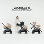 Cochecito modular Cybex Gazelle S 2 con más de 20 configuraciones reclinable ergonómico y arnés de 5 puntos