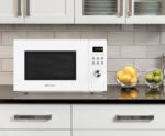 Emerson MW1101W Horno microondas para encimera con control de botón, pantalla LED de 1000 W, 10 niveles de potencia, 6 m
