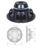 Woofer B&C Speakers 10BG76-8 10 Pulgadas NEO Borde Enrollado 8 Ohms 500W RMS 1000W Max