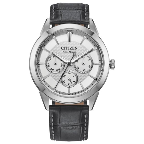 Reloj Citizen Eco-Drive Rolan BU2110-01A Caja de Acero Inoxidable 40 milímetros Correa de Cuero Gris