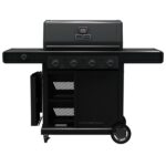 Parrilla de Gas Char-Broil Pro Series Amplifire 463281024 4 Quemadores con Gabinete y Quemador Lateral Negro